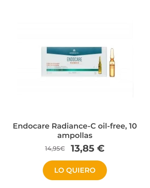 endocare radiance-c oil free 10 ampollas al mejore precio 