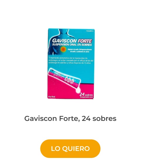 Gaviscon Forte, 24 sobres
 pastillas para el ardor de estomago