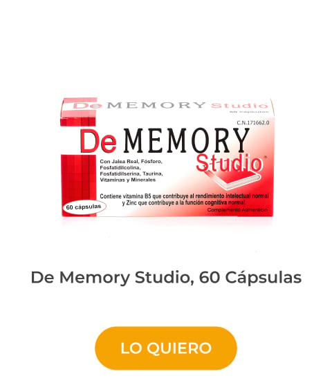 De Memory Studio, 60 Cápsulas pastillas para estudiar mejor
