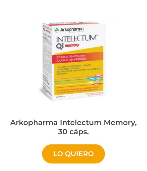 Arkopharma Intelectum Memory, 30 cáps. pastillas para estudiar mejor