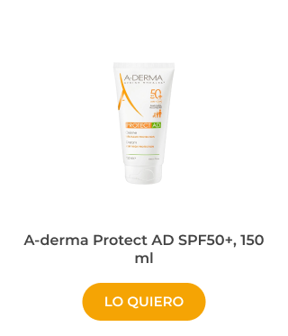 ponte moreno y protégete del sol con A-derma Protect AD SPF50+, 150 ml