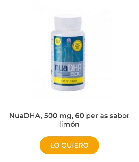 NuaDHA, 500 mg, 60 perlas sabor limón