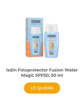 ponte moreno y protégete del sol con Isdin Fotoprotector Fusion Water Magic SPF50, 50 ml