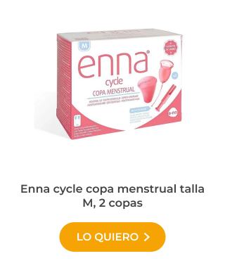 Enna cycle copa menstrual talla M, 2 copas
