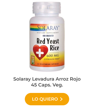 Tratamiento Colesterol. Solaray Levadura Arroz Rojo
