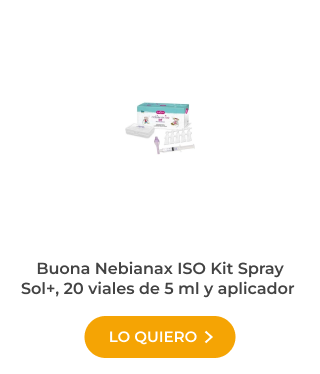 Lavados Nasales Bebés. Buona Nebianax ISO Kit Spray Sol+, 20 viales de 5 ml y aplicador
