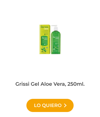 Sarpullido del sol solución: Grissi Gel Aloe Vera, 250ml.
