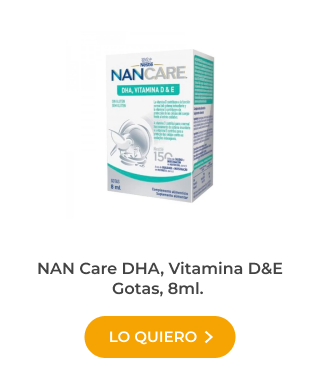 NAN Care DHA, Vitamina D&E Gotas, 8ml.

