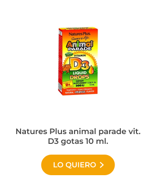 Vitamina D3 de Natures Plus Animal Parade