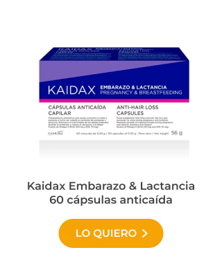 Kaidax Embarazo & Lactancia 60 cápsulas anticaída. Caída del pelo durante el embarazo

