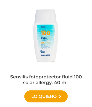 Alergia solar. Sensilis fotoprotector fluid 100 solar allergy, 40 ml
