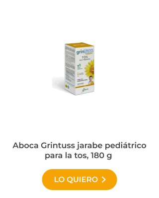 Grintuss Jarabe Pediátrico de 180 ml, jarabe natural para aliviar la tos infantil y proteger la mucosa respiratoria